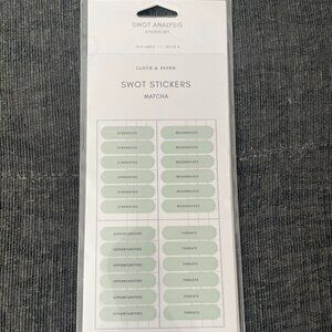 Cloth and Paper - SWOT stickers